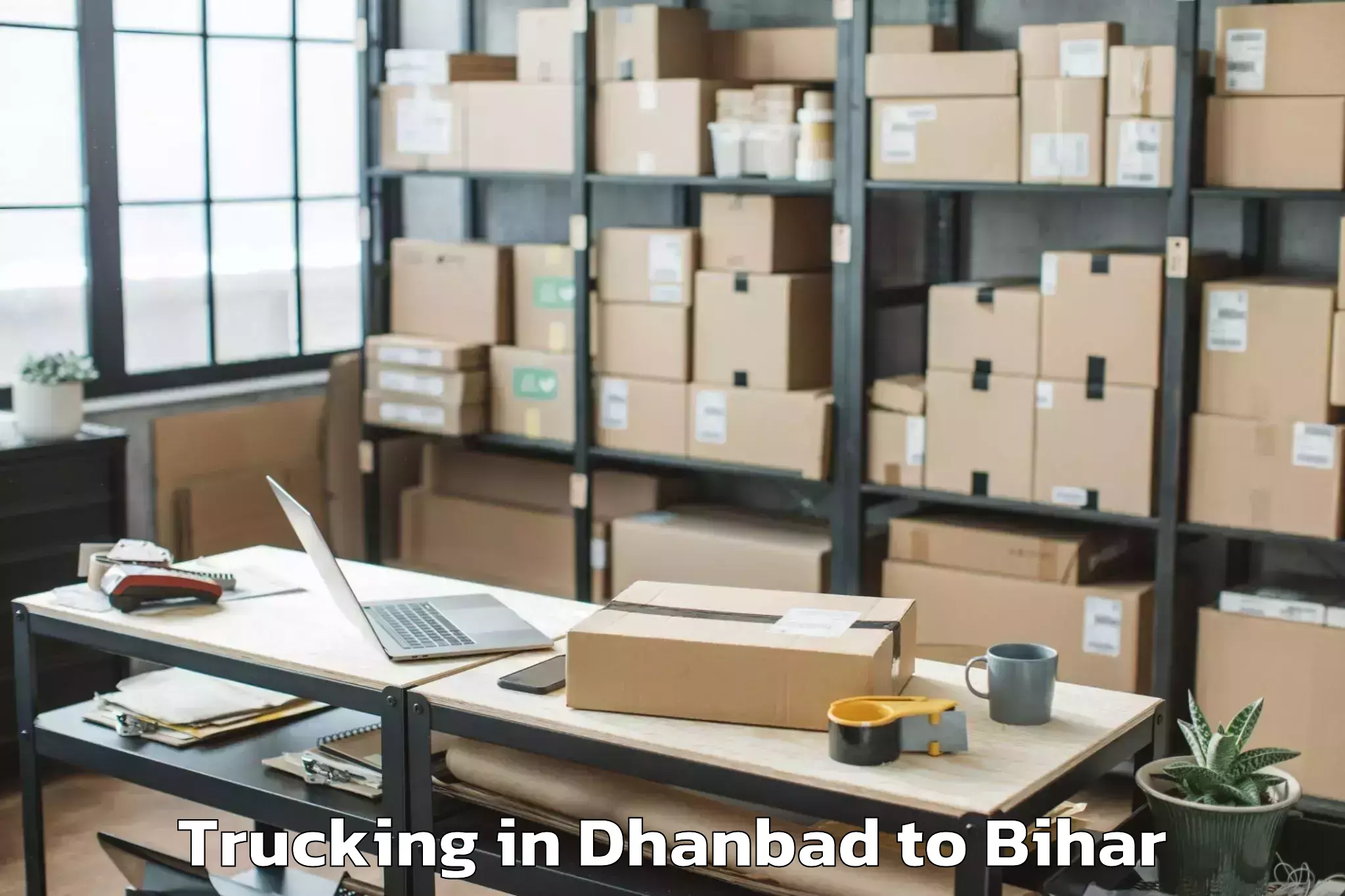 Hassle-Free Dhanbad to Nasriganj Trucking